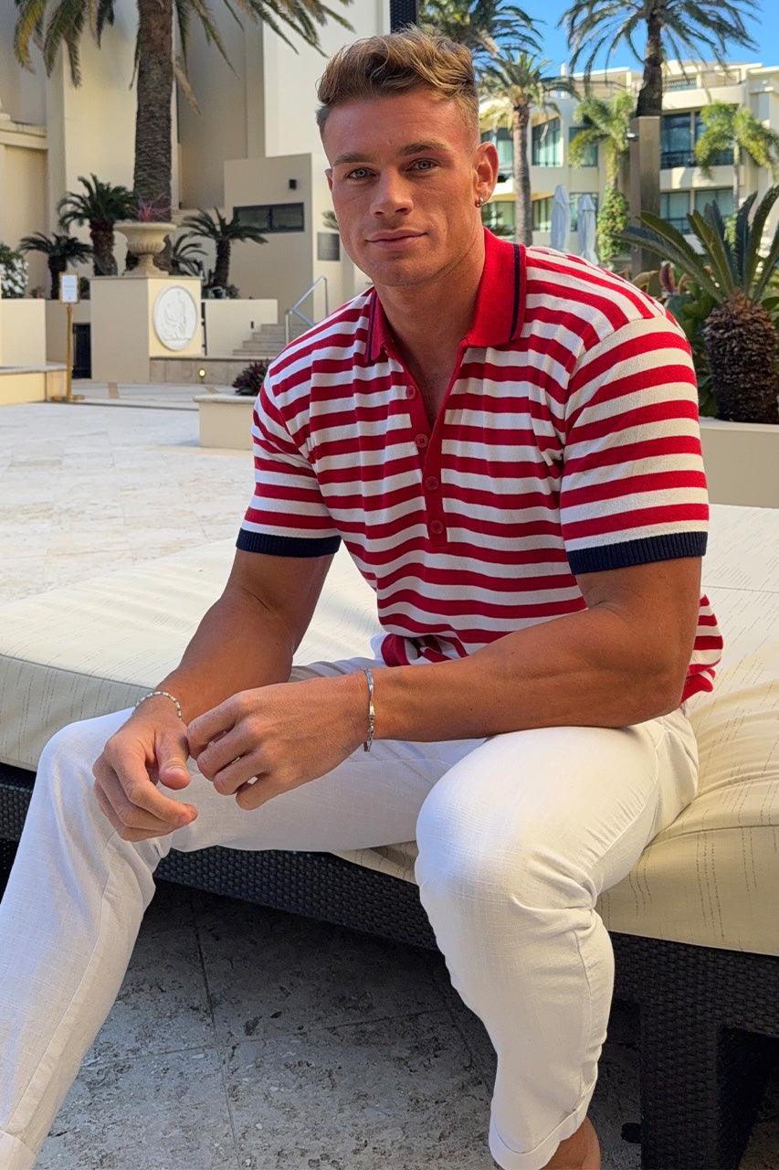 KAIN TOP - RED STRIPE - cal.davee_-_Kain_Top