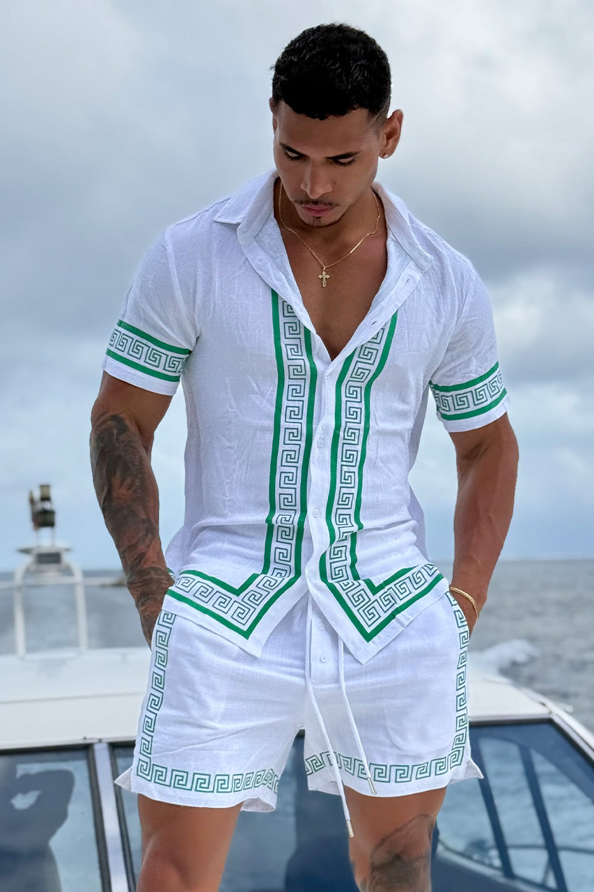 JACOB SHORT - WHITE/GREEN - miguelfit26-JacobShirtxShort1