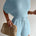 MIAMI KNIT PLAYSUIT - BABY BLUE