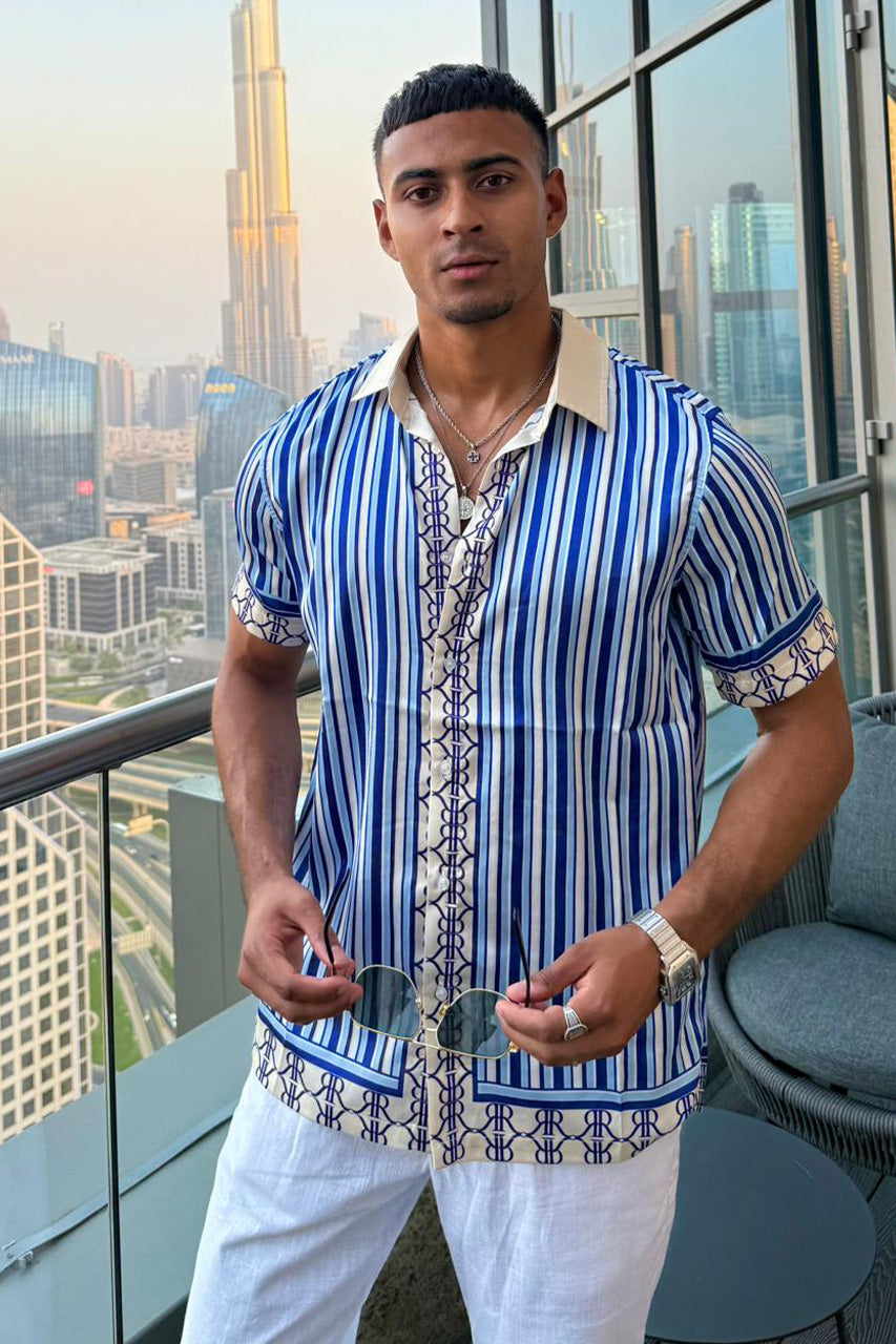 MARIUS SHIRT - WHITE/BLUE - raihan.udnnn-MariusShirt1