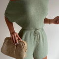MIAMI KNIT PLAYSUIT - SAGE