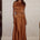AMADINE PANELLED TRAIN MAXI SKIRT - GINGER