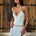 SHAE RUCHED MINI DRESS - WHITE