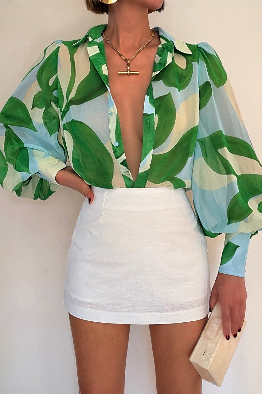 FLEETWOOD BLOUSE - AMOREE BLUE