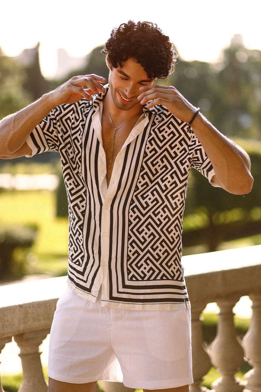 MIRKO SHIRT - WHITE/BLACK - willferraz2-MirkoShirtblack2