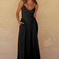 ZEPHY MAXI DRESS  - BLACK