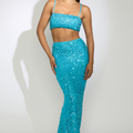 ZEENA TOP - AQUA