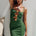 NORMANI MIDI DRESS - OLIVE