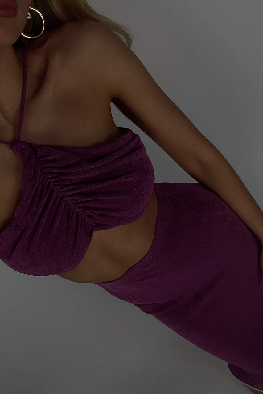On Demand Skirt - Grape - ondemandtopandskirt