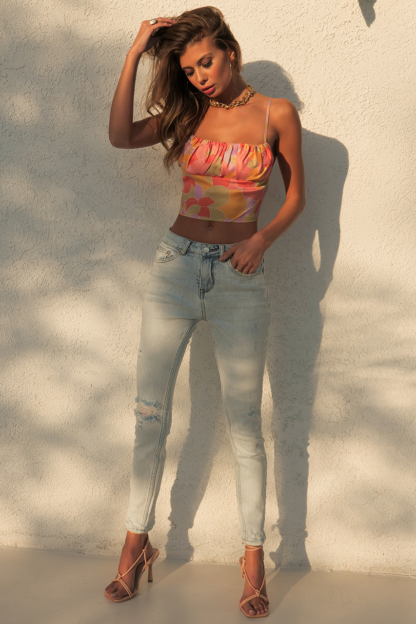 Tammy Top - Sage Floral - tammy_top_sage_lahana_jeans2